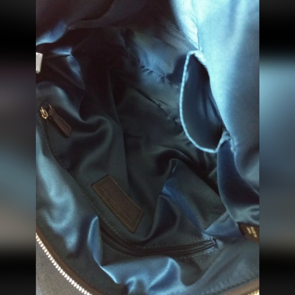 COACH Madison Lindsey Embossed Leather Crocodile Gray Bag Purse - Picture 11 of 12